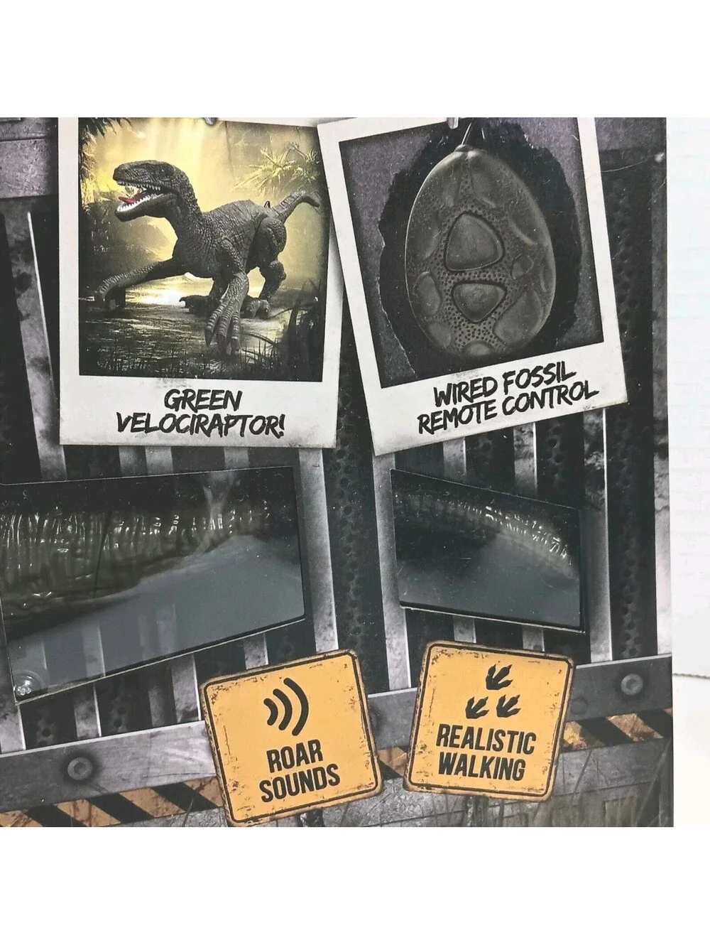 NEW Remote Control Velociraptor Dinosaur Toy With Dynamic Sounds n Walking Wired